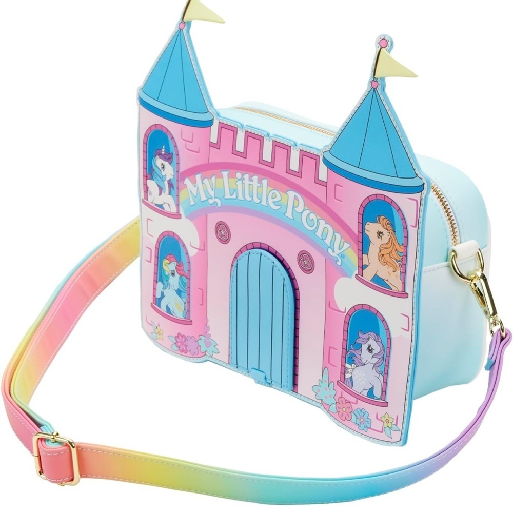 Loungefly Hasbro My Little Pony Castle Cross Body Bag. NWT - Picture 6 of 6